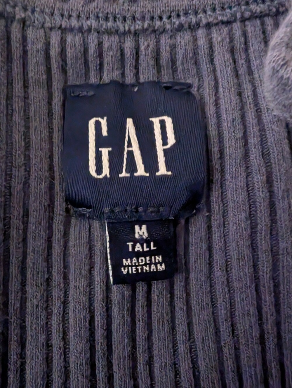 Gap Dark Blue Ribbed Tank Top - Picture 2 of 2